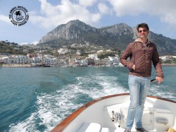 Many students took boat rides around Capri.