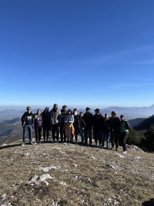 Students from Spring 24 hiking in Monte Cucco